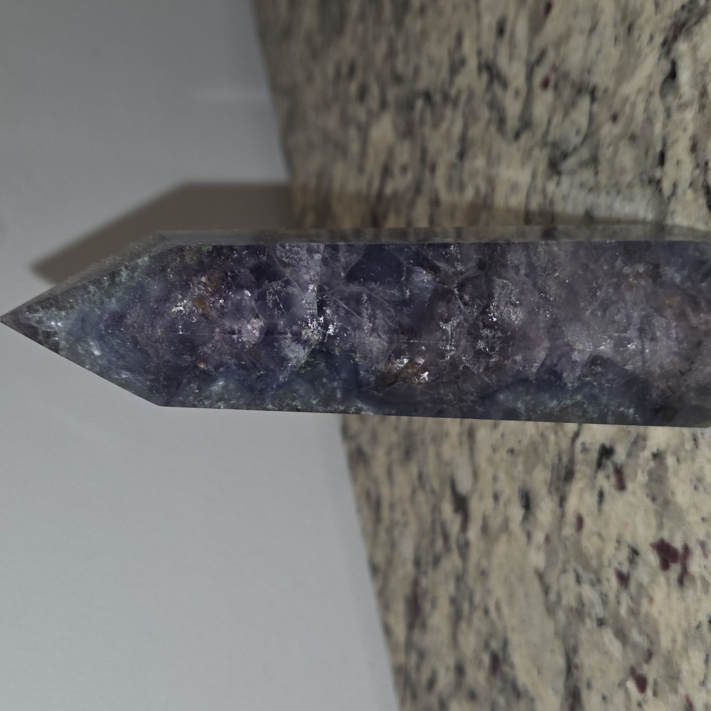 Fluorite Tower Point Quartz Crystal